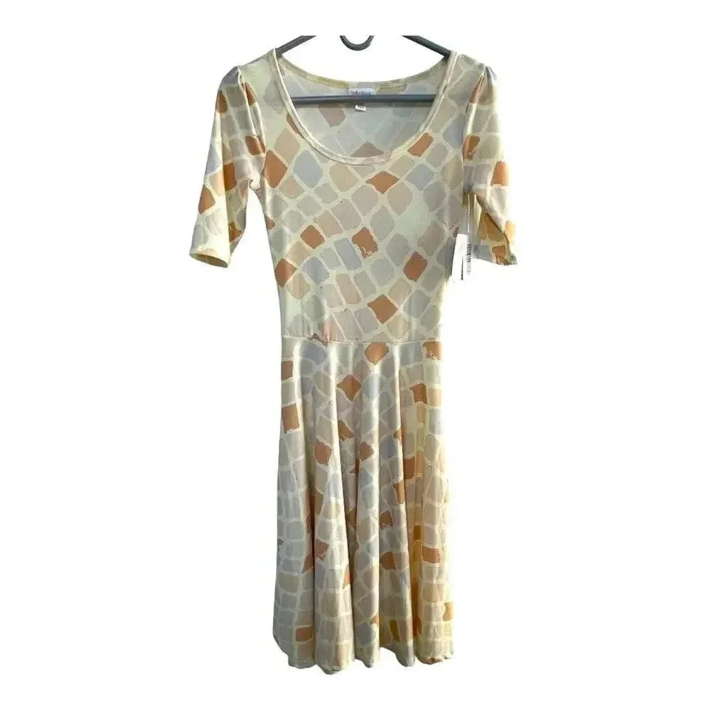 NEW Lularoe Nicole XXS Geometric Pattern